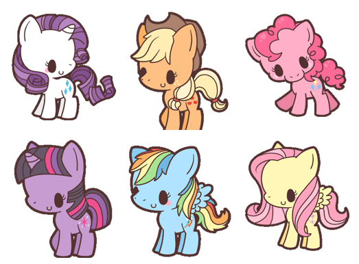 Стикеры пони для срисовки