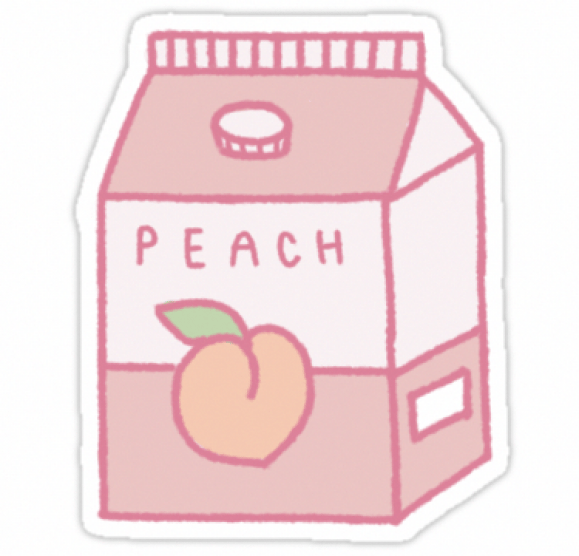 Коробка молока стикер