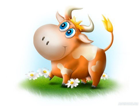 Коровка. Раскраска