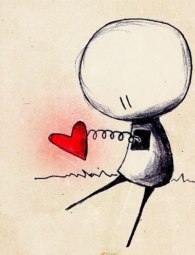 Грустный котенок рисунок