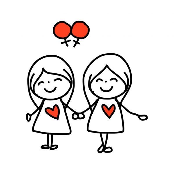 Однополые счастливые пары рисунки