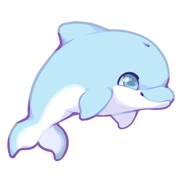 Дельфин мультяшный