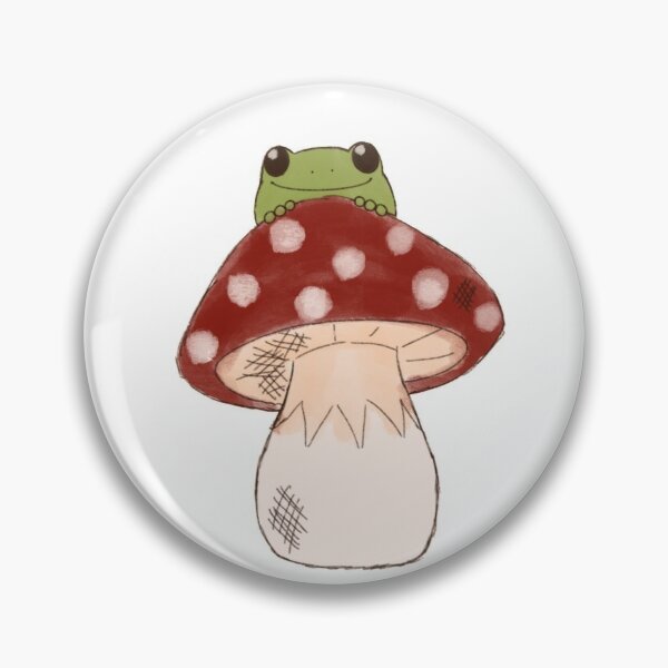 Лягушка с мухомором на голове