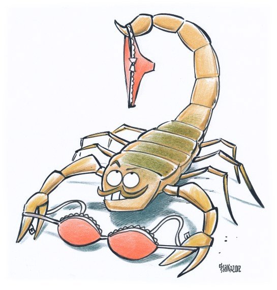 Скорпион мультяшный