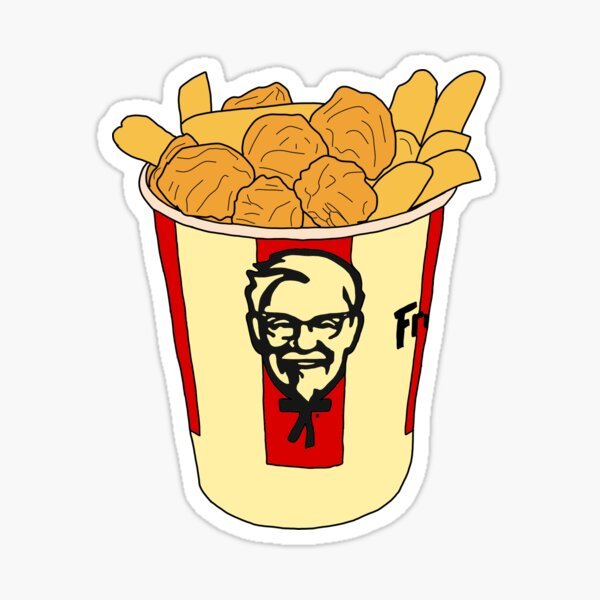 Реклама КФС рисунок