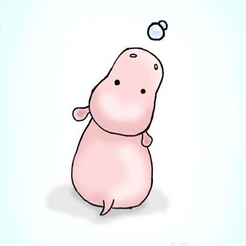 Бегемотики милые рисунки