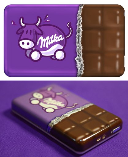 Нарисовать шоколадку Милка