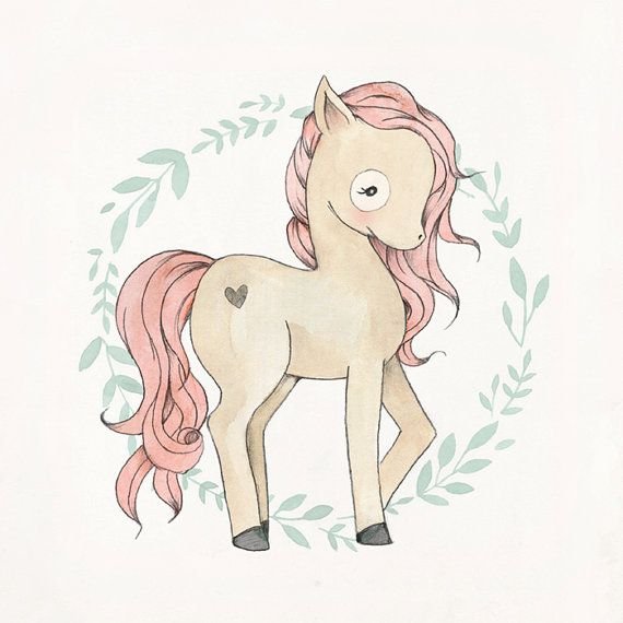 Милые лошади для срисовки