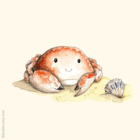 Милый Крабик рисунок