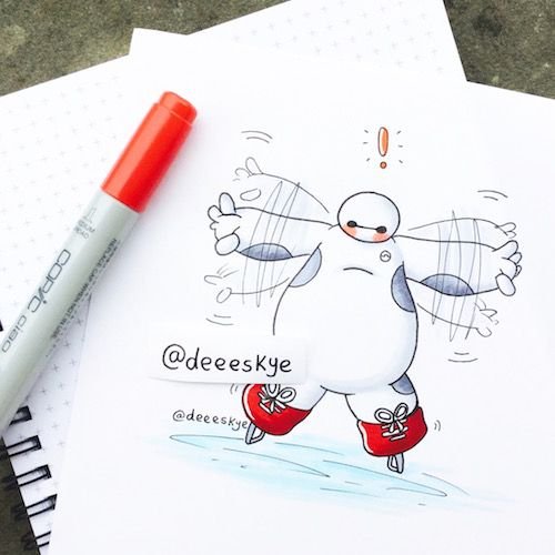 Милые рисунки для скетчбука