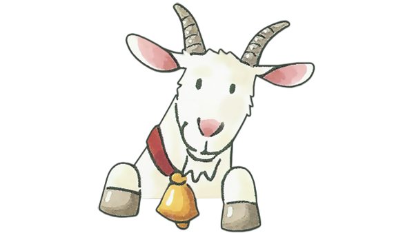 Коза на колокольчике