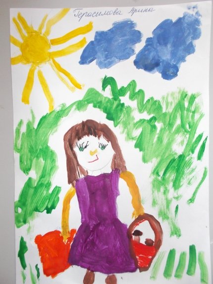 Рисунок на тему моя любимая мама