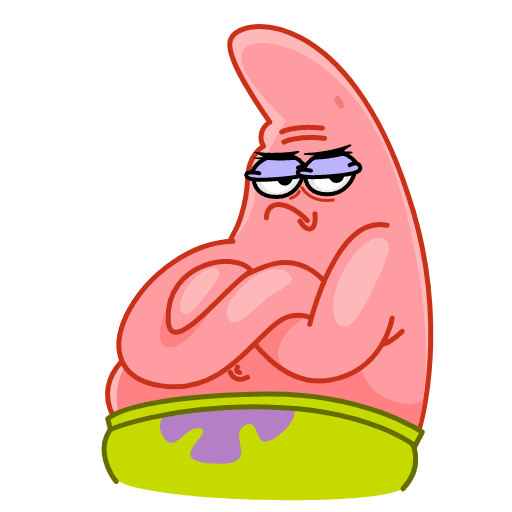 Стикеры телеграм Патрик