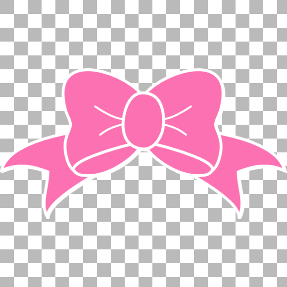 Сказочный розовый бантик