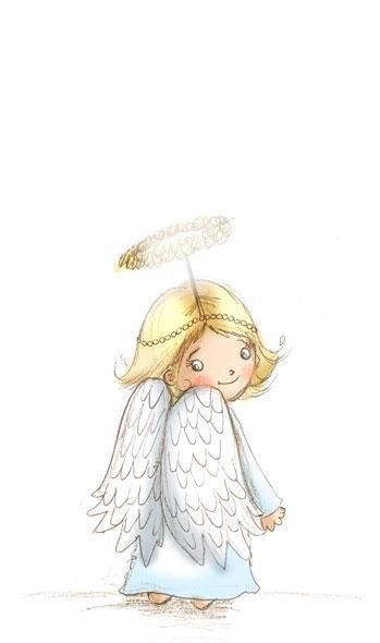 Иллюстрации ангелов милые