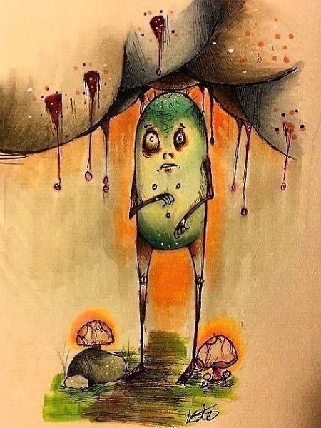 Девушка художник с шизофренией