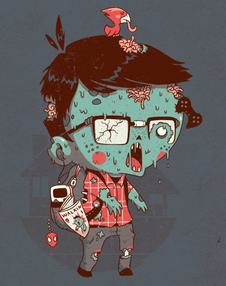 Милые зомби мультяшные