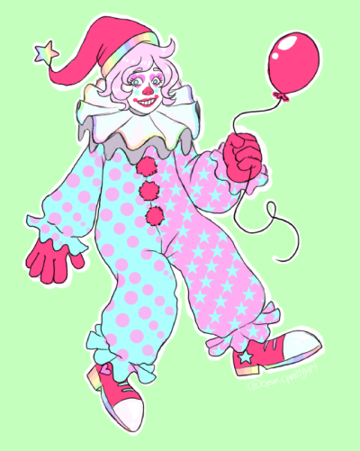 Клоун раскраска для малышей