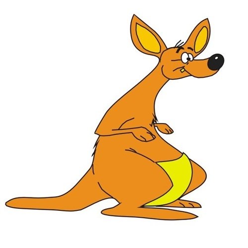 Кенгуренок мультяшный