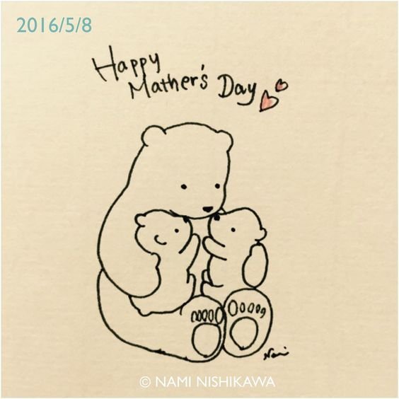 Милый рисунок для мамы