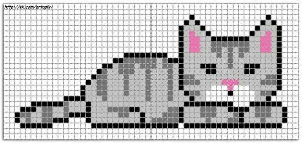 Схемы фенечек кот