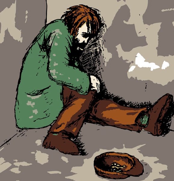 Бедность рисунок