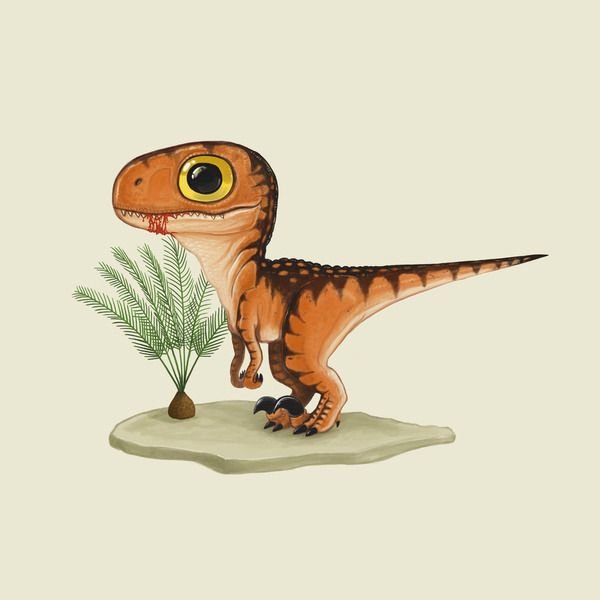 Велоцераптор Блю арт милашка