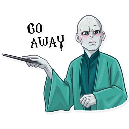 Лорд волан-де-Морт стикер