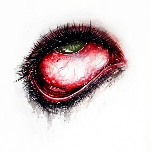 Глаз чёрно белый