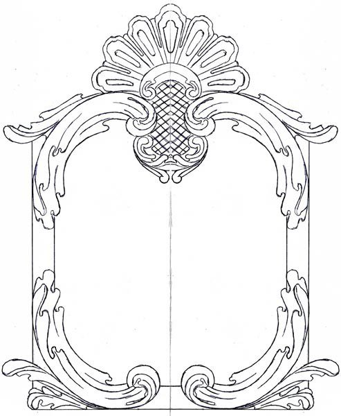 Эскизы рамок для резьбы по дереву