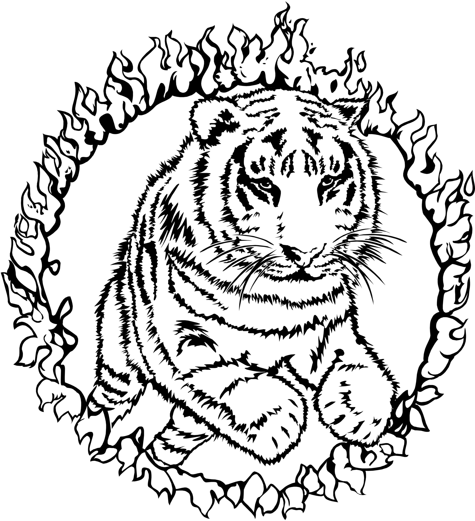 Сложные рисунки для выжигания. Красивый тигр раскраска. Раскраска тигрица с тигрятами. Тигренок раскраска сложная. Разукрашки сложные тигр.