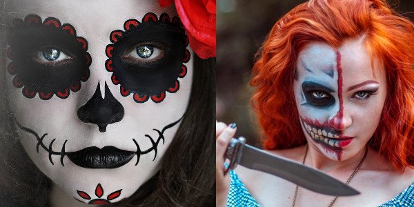 Грим для лица на Хэллоуин для детей