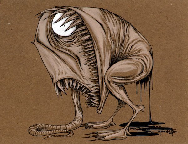 Мифические существа карандашом