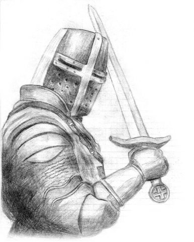 Рыцарь рисунок