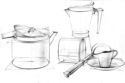 Чайник построение сбоку