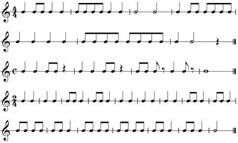 Ритм длительности нот ритмические упражнения