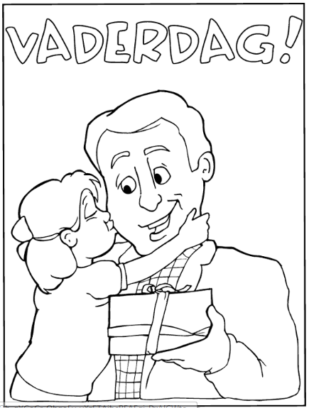 Отец раскраска