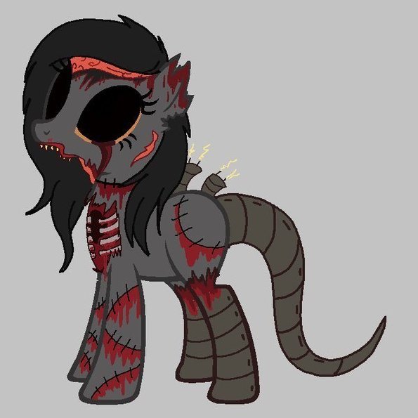 Пони с красными волосами