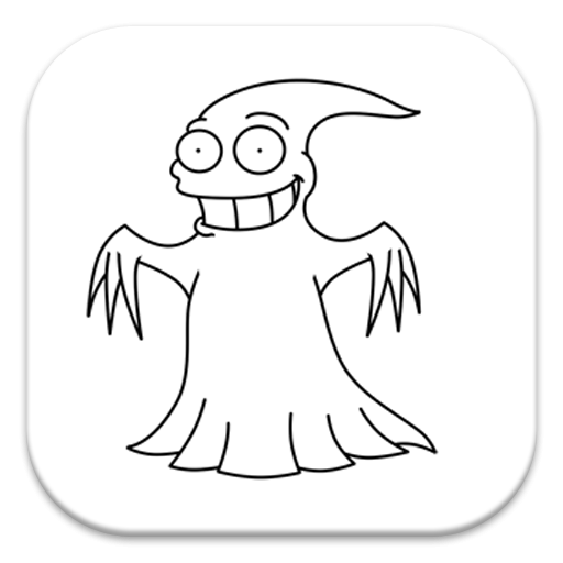 Раскраска призрак