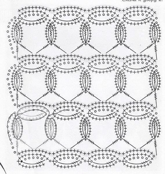 Сложные узоры крючком