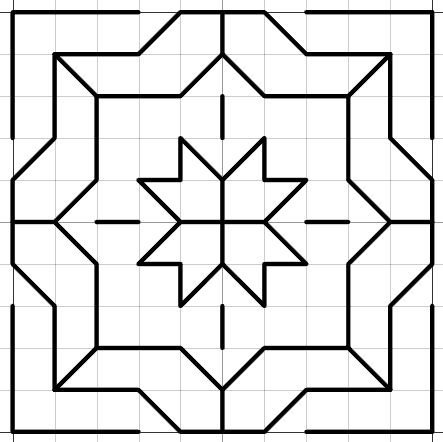 Рисунки по клеткам лёгкие