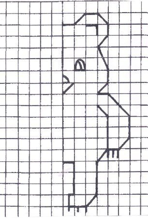 Дорисуй симметричные фигуры