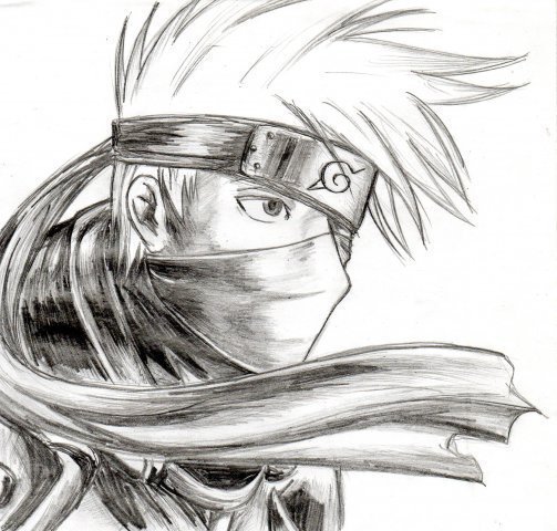 Наруто зарисовки карандашом