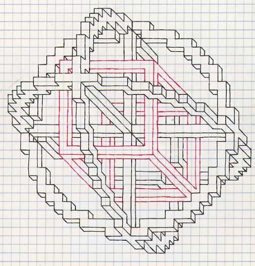Кельтские узоры в тетради