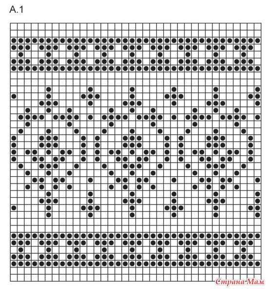 Жаккард спицами схемы