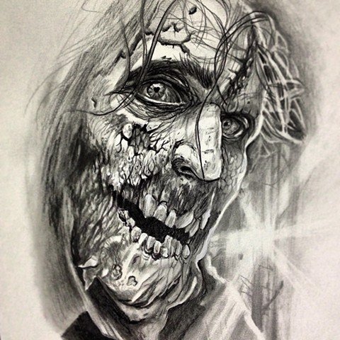 Страшные комиксы карандашом
