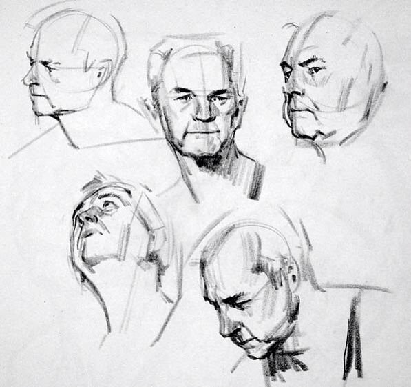 Набросок человеческой головы