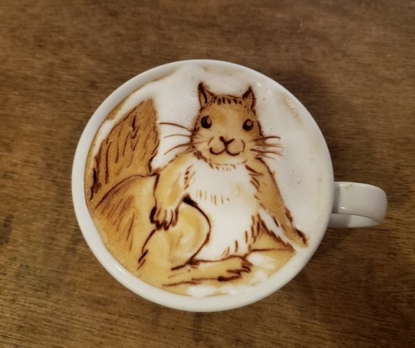 Латте арт белка