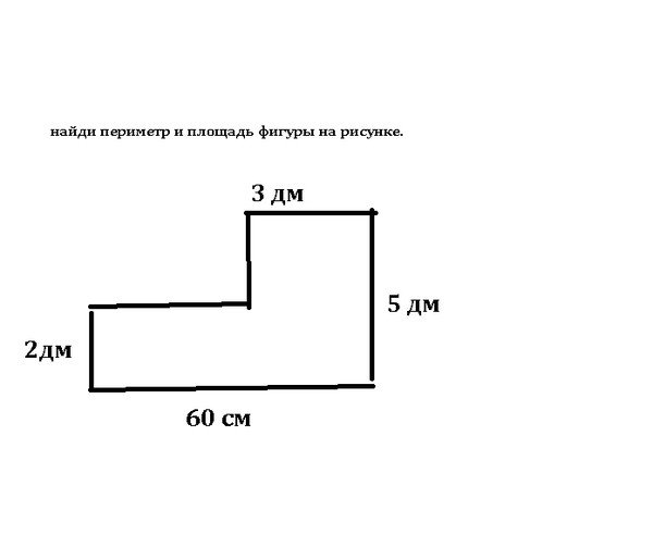 Как вычислить периметр и площадь фигуры