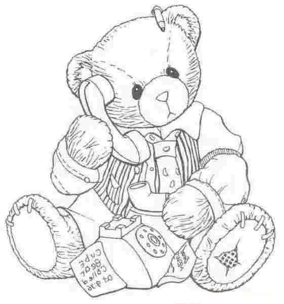 Раскраска Тедди